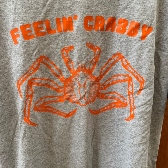 FEELIN’ CRABBY funny saying T-shirt, XL - Picture 3 of 4
